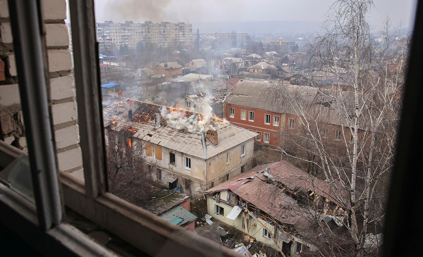 Понівечений росіянами Бахмут