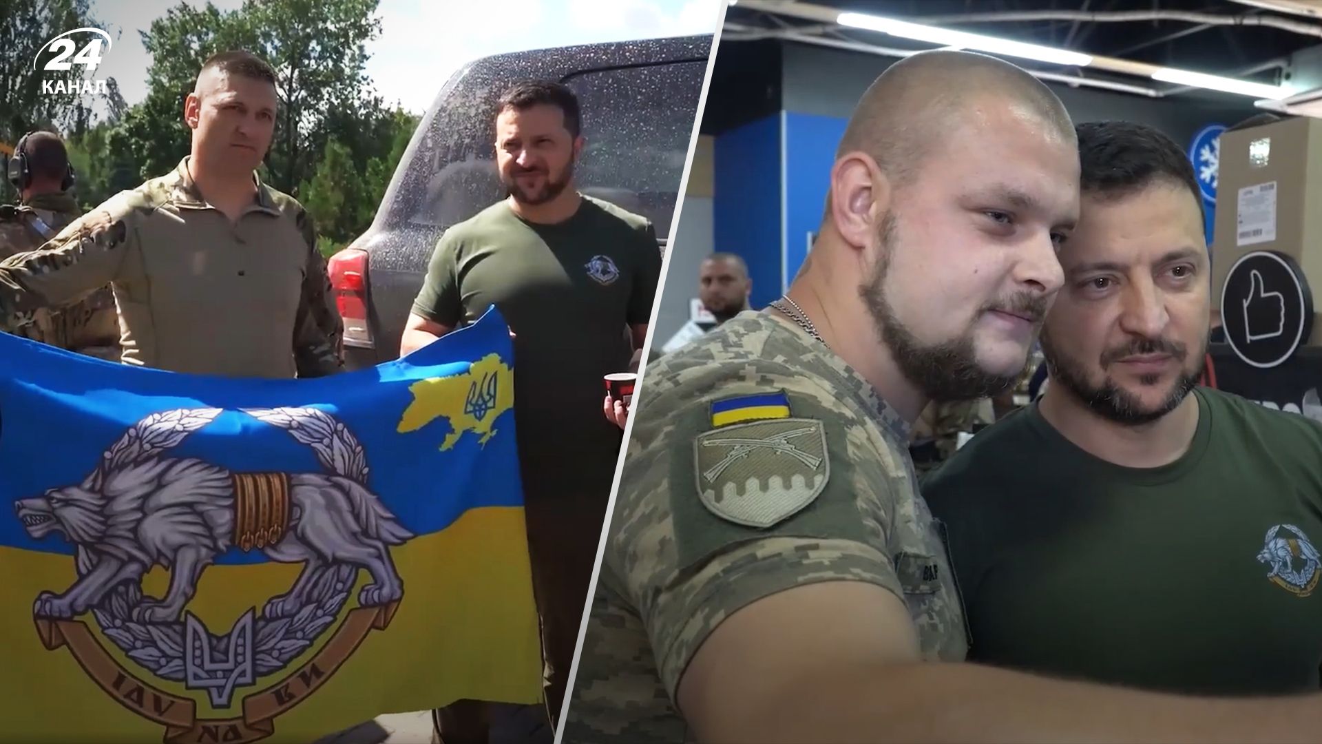 Зеленский традиционно выпил кофе с военными на АЗС Зеленский традиционно выпил кофе с военными на АЗС