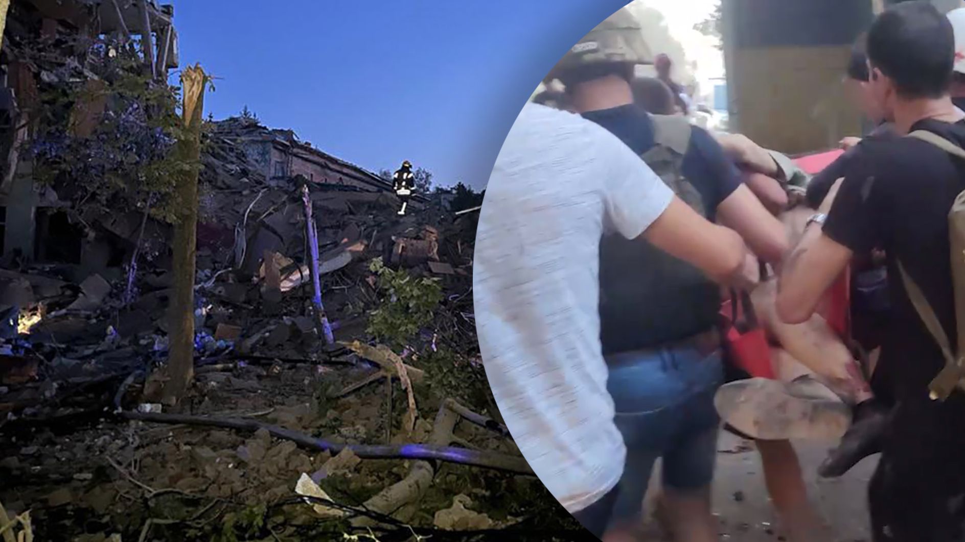 У мережі показали моторошні наслідки удару по Сумах У мережі показали моторошні наслідки удару по Сумах