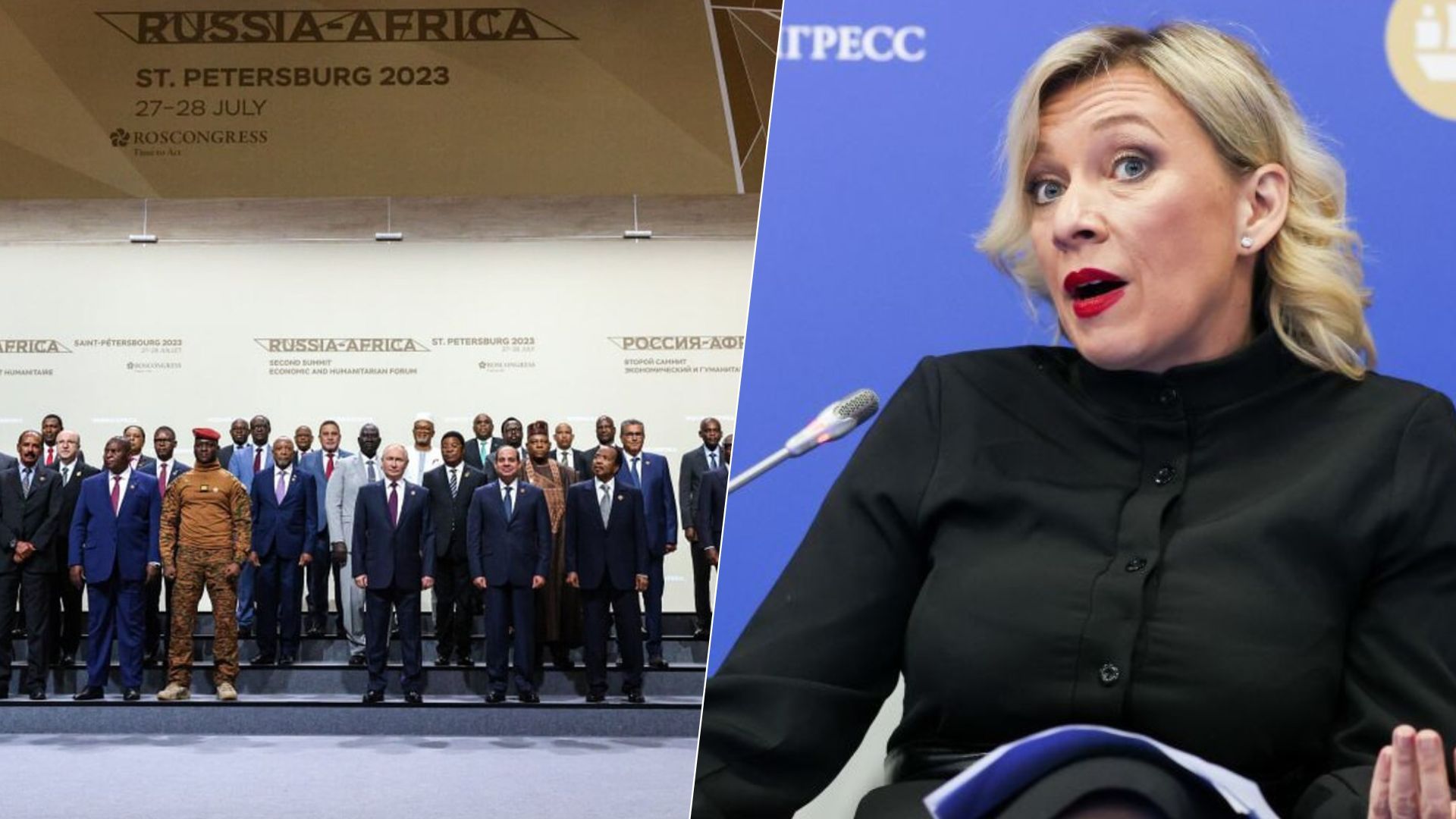 Марія Захарова заявила представникам Африки, що Росія воює в Україні за них Марія Захарова заявила представникам Африки, що Росія воює в Україні за них