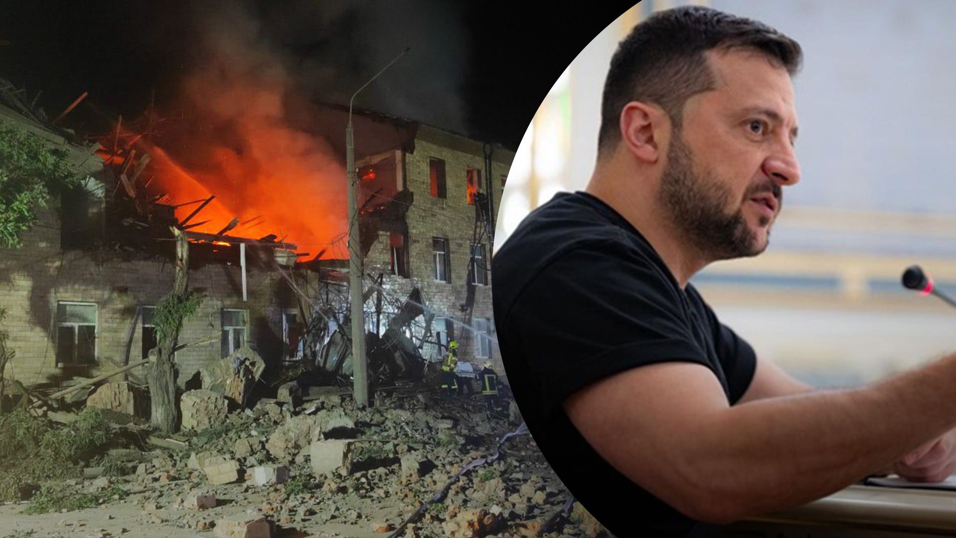 Президент прокомментировал атаку россиян на Харьков Президент прокомментировал атаку россиян на Харьков