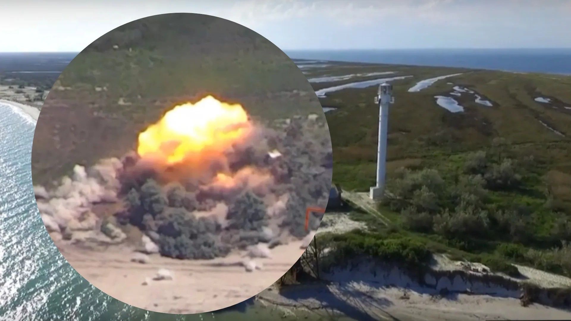 Российским оккупантам очень жарко на острове Джарилгач Российским оккупантам очень жарко на острове Джарилгач