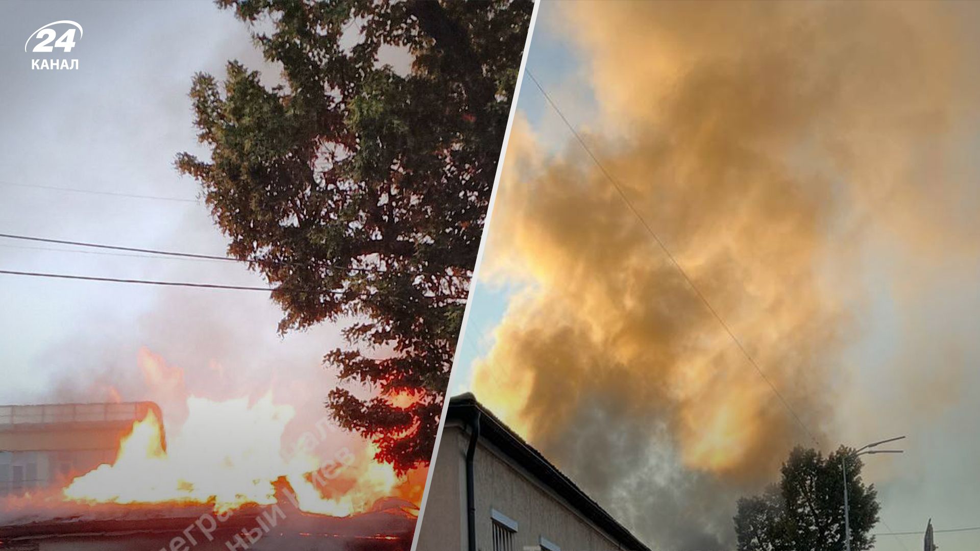 У центрі Києві горить пам'ятка архітектури: вогонь знищує історичний будинок - 24 Канал У центрі Києві горить пам'ятка архітектури: вогонь знищує історичний будинок - 24 Канал