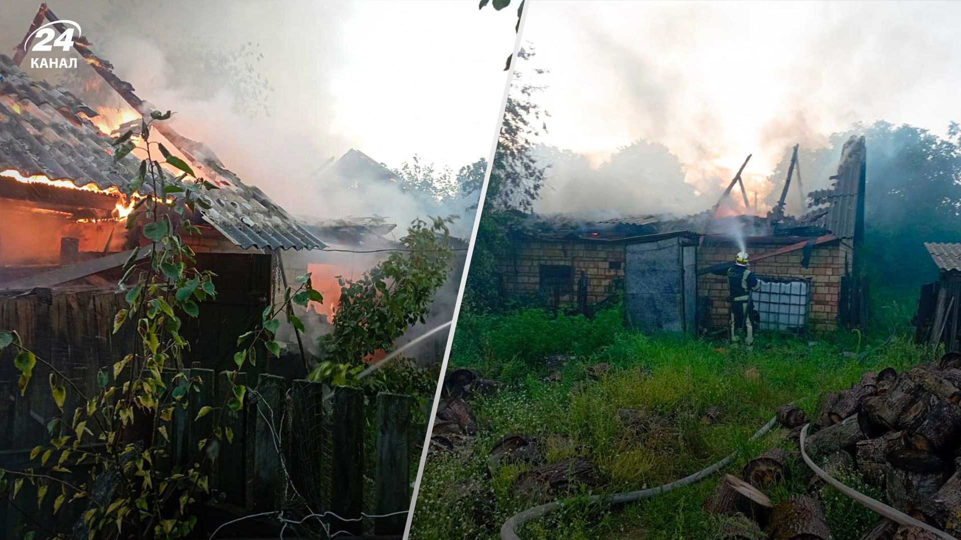 В Киевской области молния попала в дом