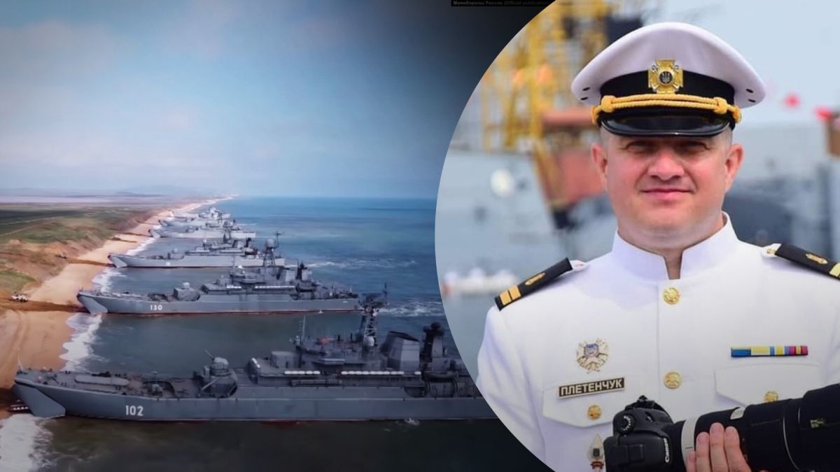 Росія використовує десантні кораблі як поромну переправу Росія використовує десантні кораблі як поромну переправу