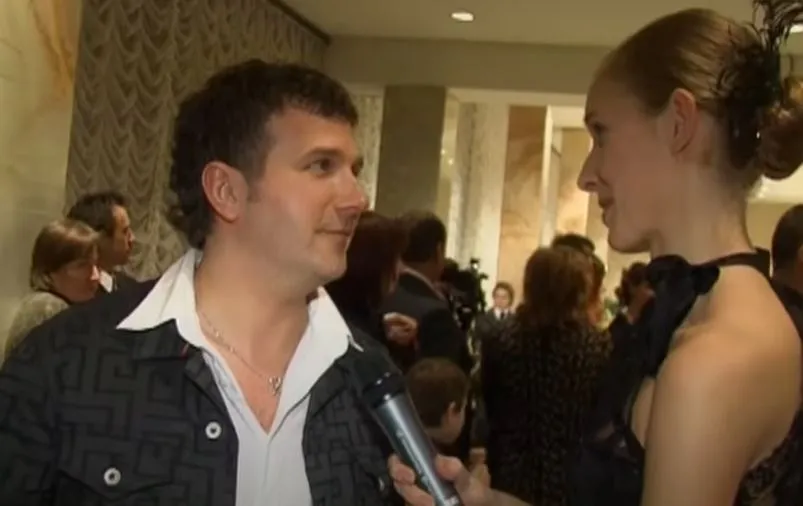 Екатерина Осадчая впервые берет интервью у Юрия Горбунова, 2005 год Екатерина Осадчая впервые берет интервью у Юрия Горбунова, 2005 год