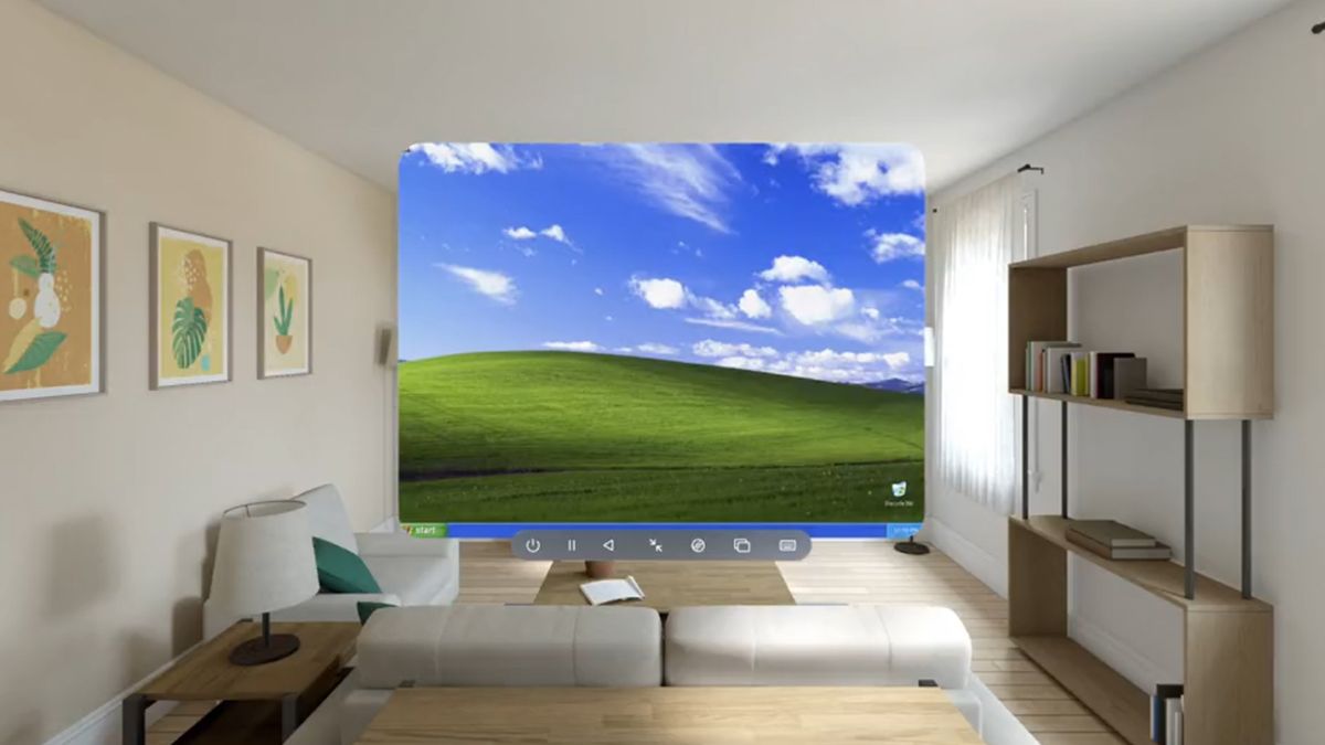 Эмулятор для Apple Vision Pro позволил запустить Windows XP Эмулятор для Apple Vision Pro позволил запустить Windows XP