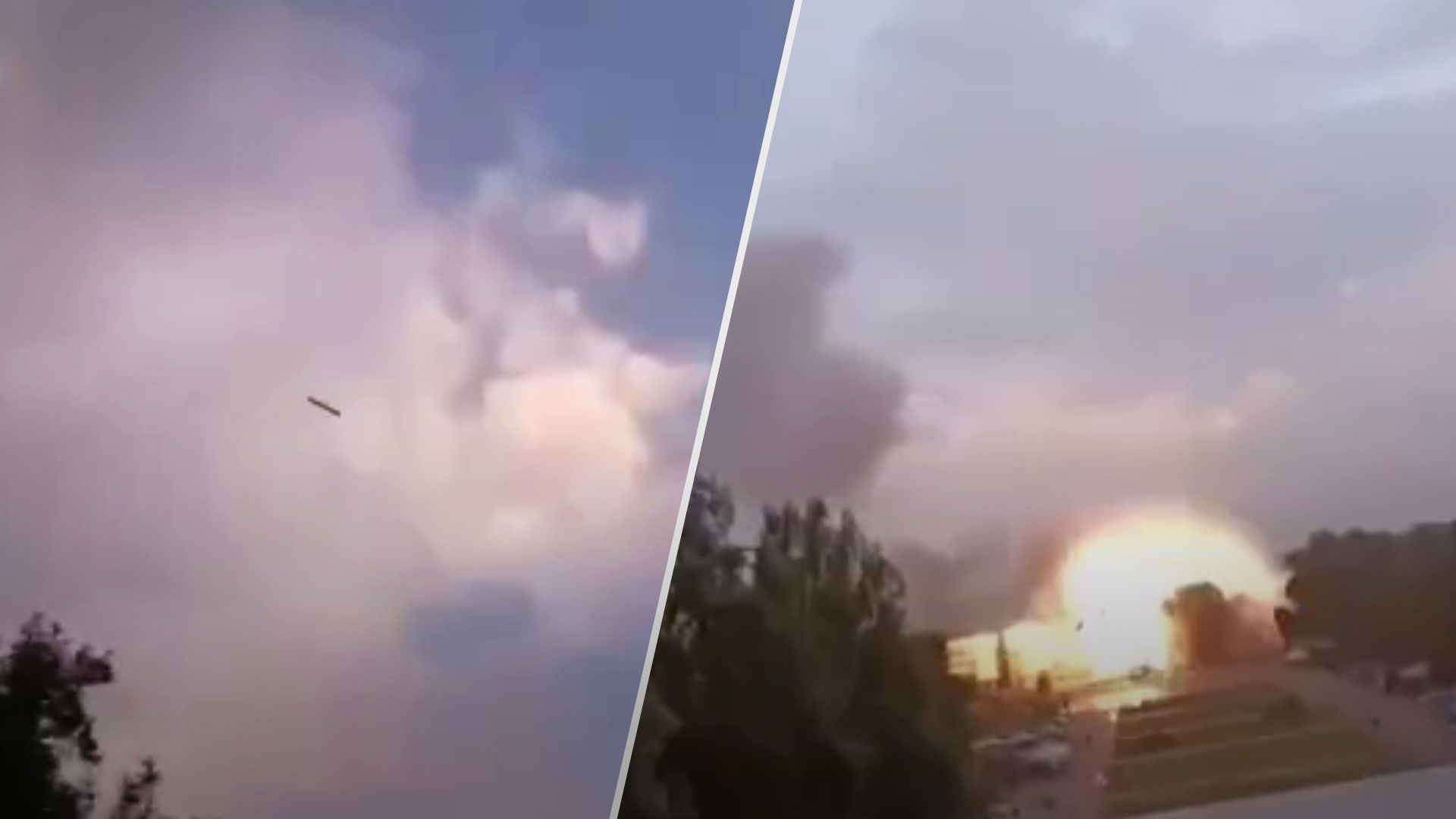Ракетний удар по Запоріжжю 10 серпня потрапив на відео - Новини Запоріжжя - 24 Канал