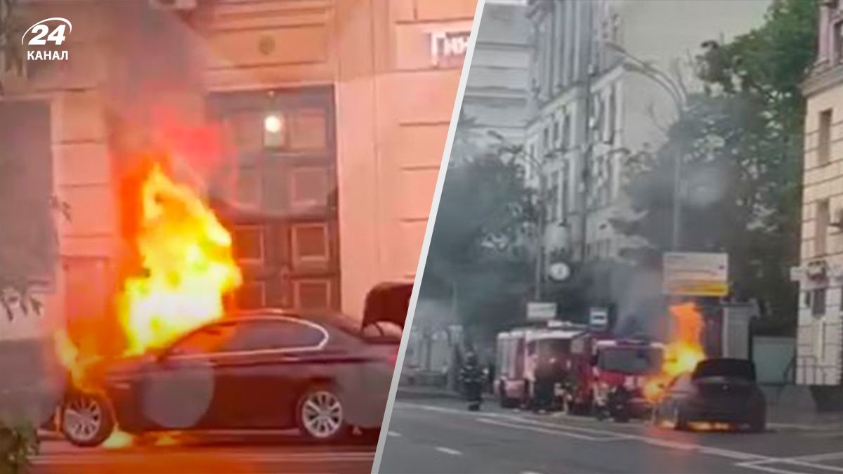 У Москві потужно горіло авто з автопарку Кремля - 24 Канал У Москві потужно горіло авто з автопарку Кремля - 24 Канал