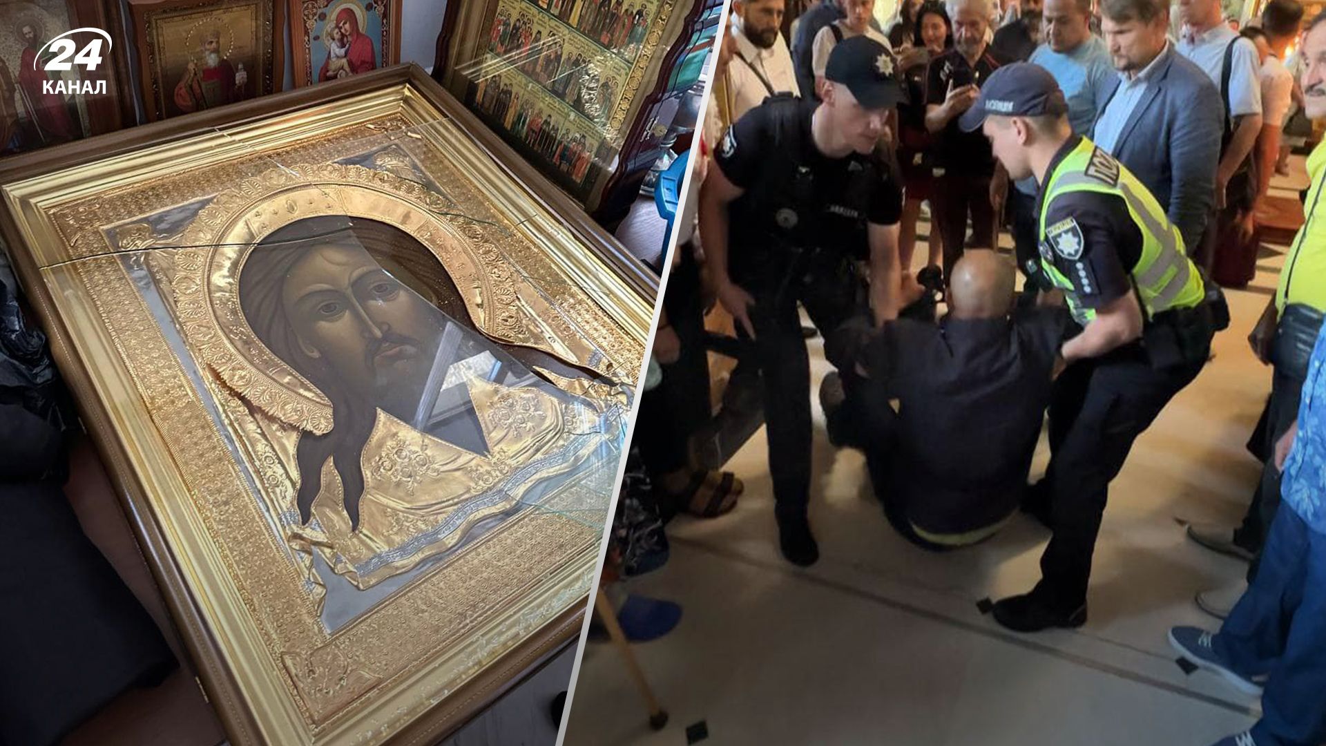 У Києво-Печерській лаврі розбили ікону У Києво-Печерській лаврі розбили ікону