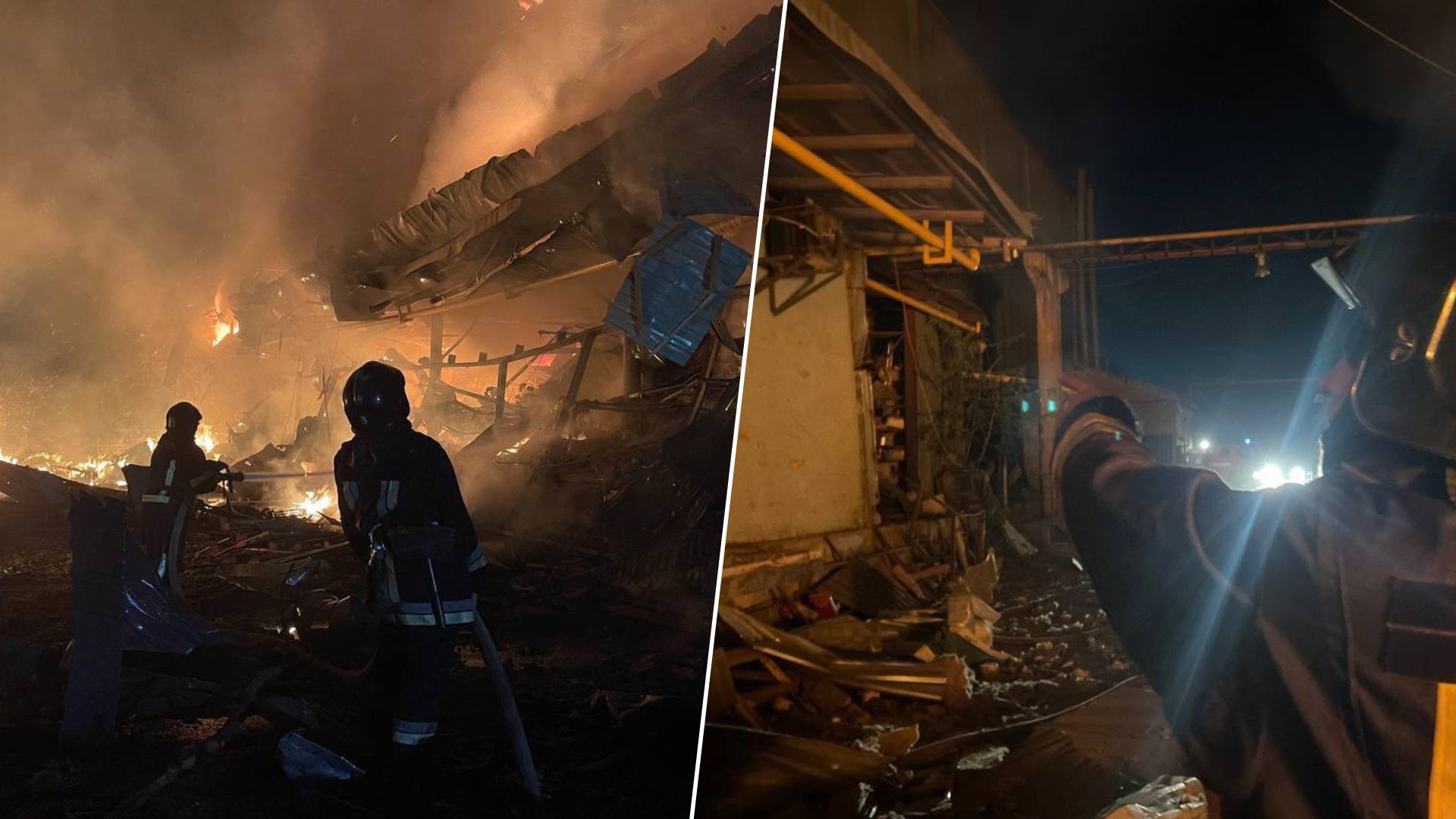 В Одессе в результате атаки был поврежден супермаркет Fozzy