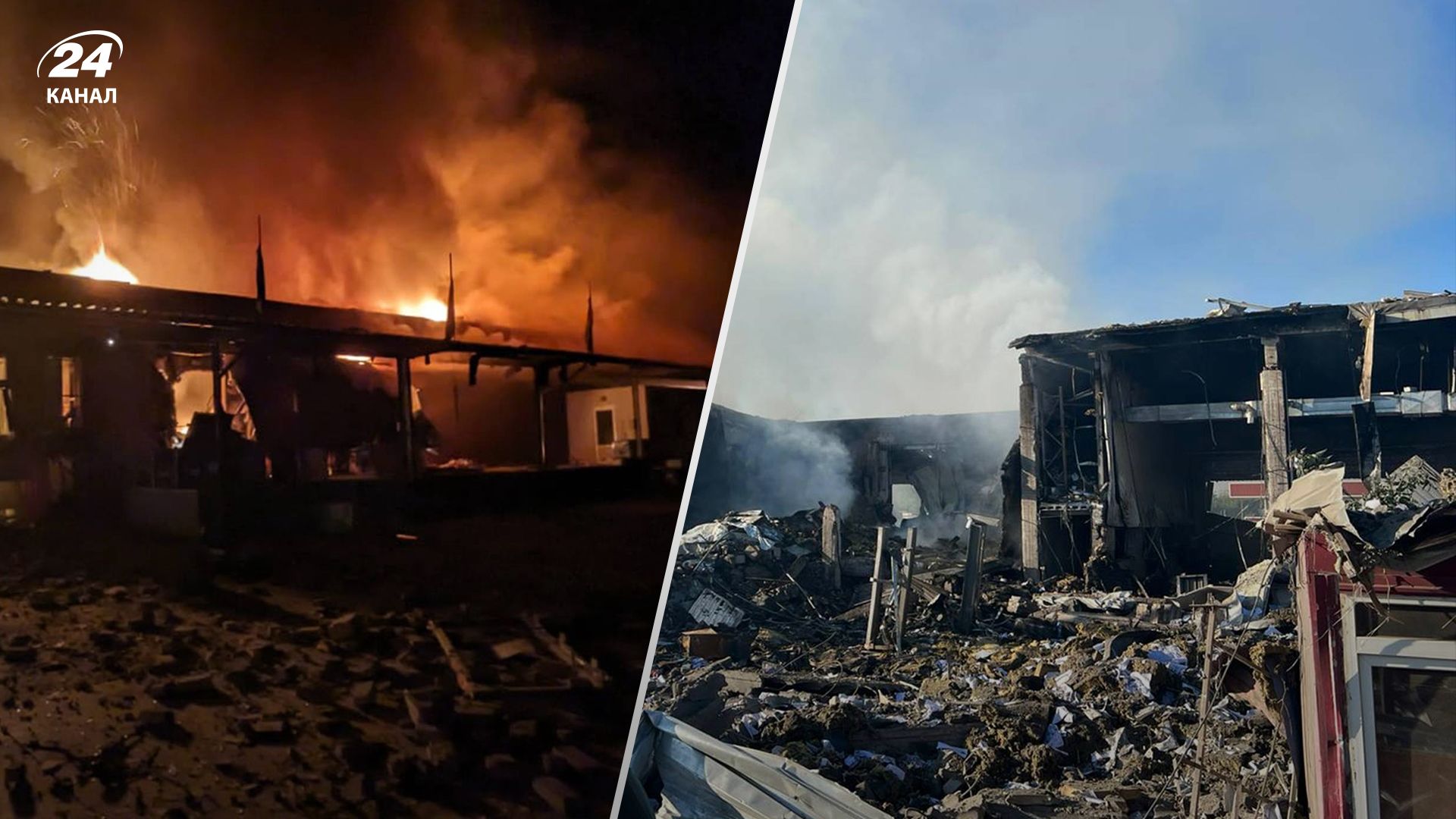 Росія обстріляла продуктовий склад у Краматорську Росія обстріляла продуктовий склад у Краматорську