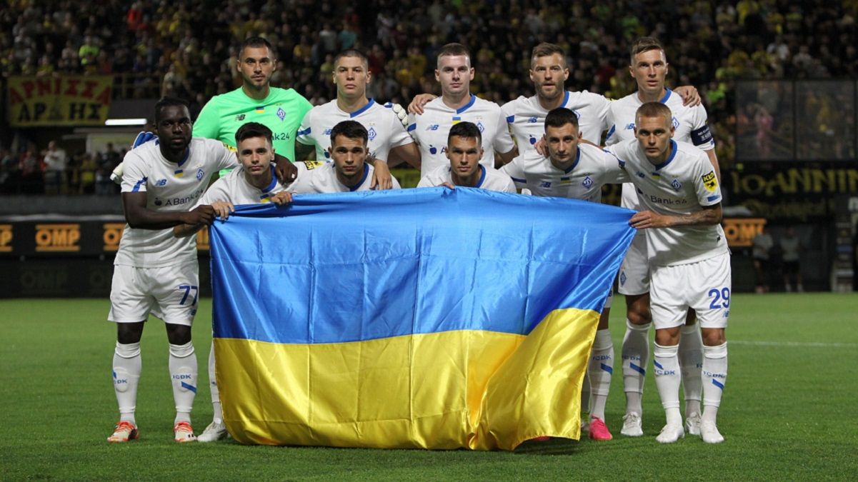 Динамо – Арис - Волошин после передачи Сидорчука сделал счет 1:1 - видео
