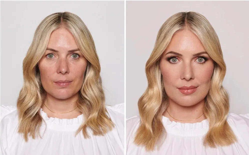 Женщина опубликовала свои фото до и после макияжа / The Telegrph
