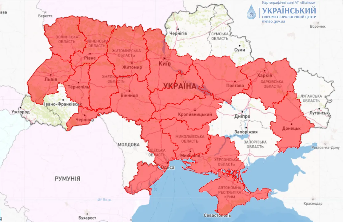 Пожарная опасность в Украине 22 августа Пожарная опасность в Украине 22 августа