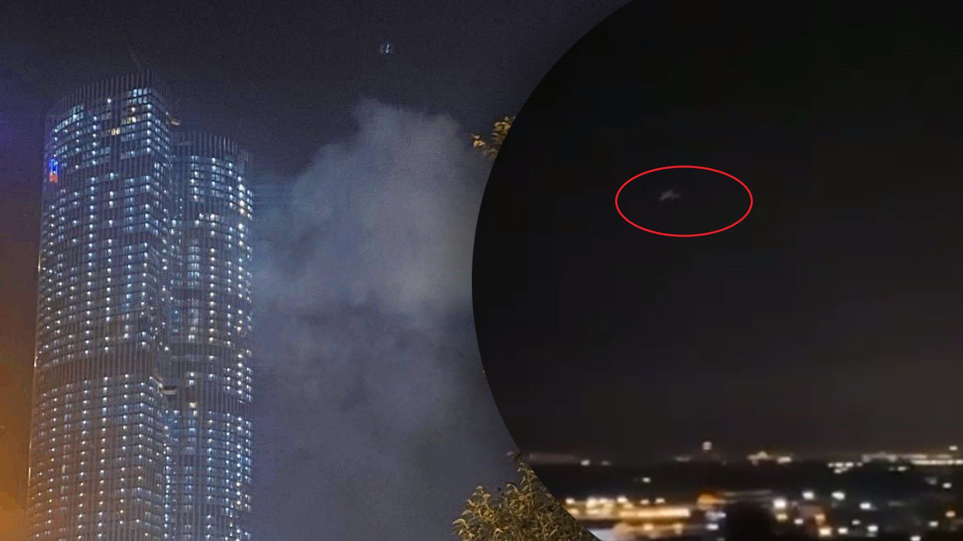 Атака дронів на столицю Росії 23.08.2023 - постраждав знову Москва-Сіті Атака дронів на столицю Росії 23.08.2023 - постраждав знову Москва-Сіті