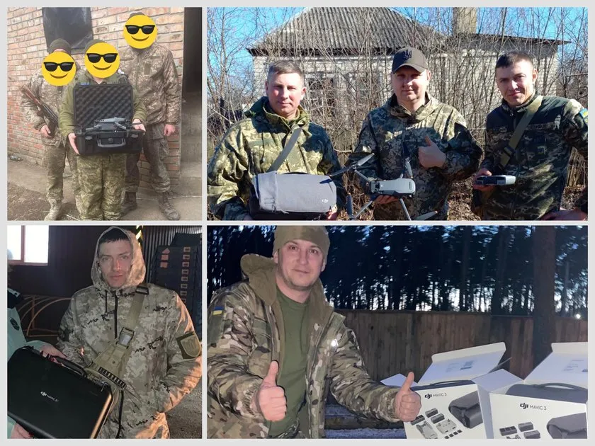 Дроны, которые мы передали на передовую Дроны, которые мы передали на передовую