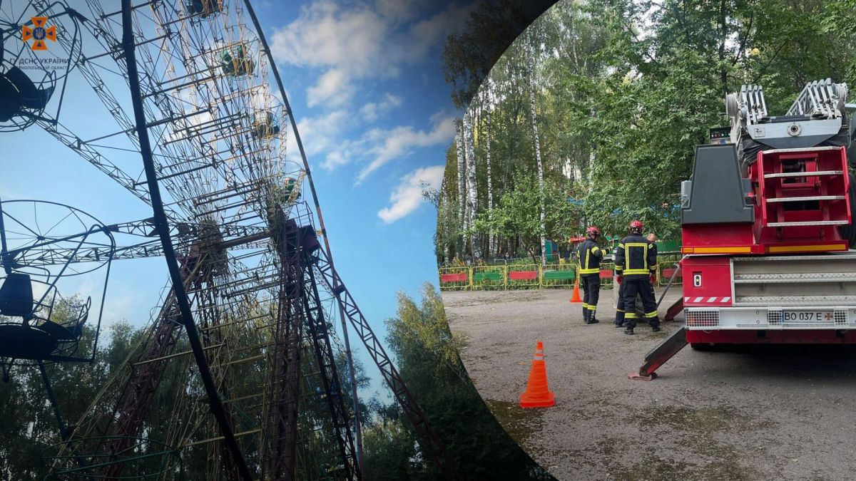 Діти застрягли на оглядовому колесі Діти застрягли на оглядовому колесі