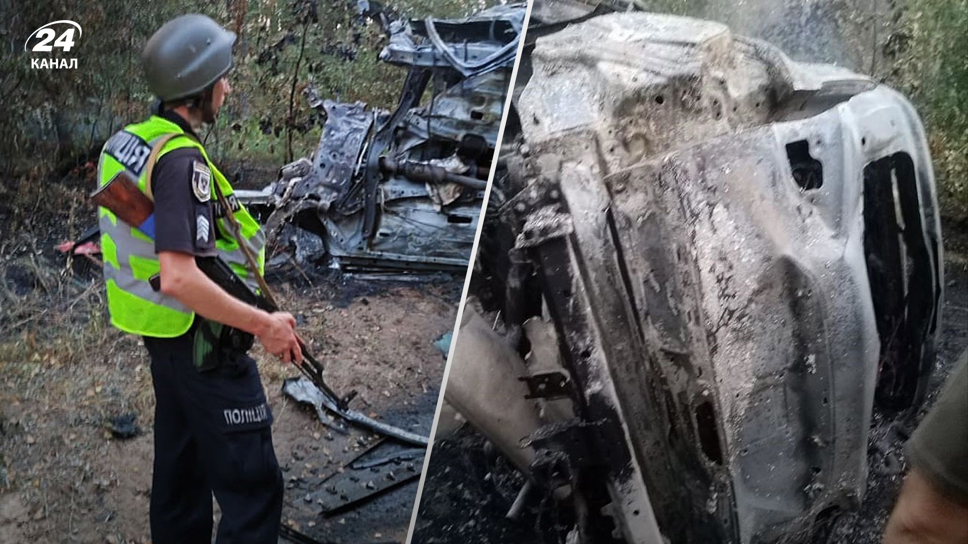 В Черниговской области взорвалось авто В Черниговской области взорвалось авто