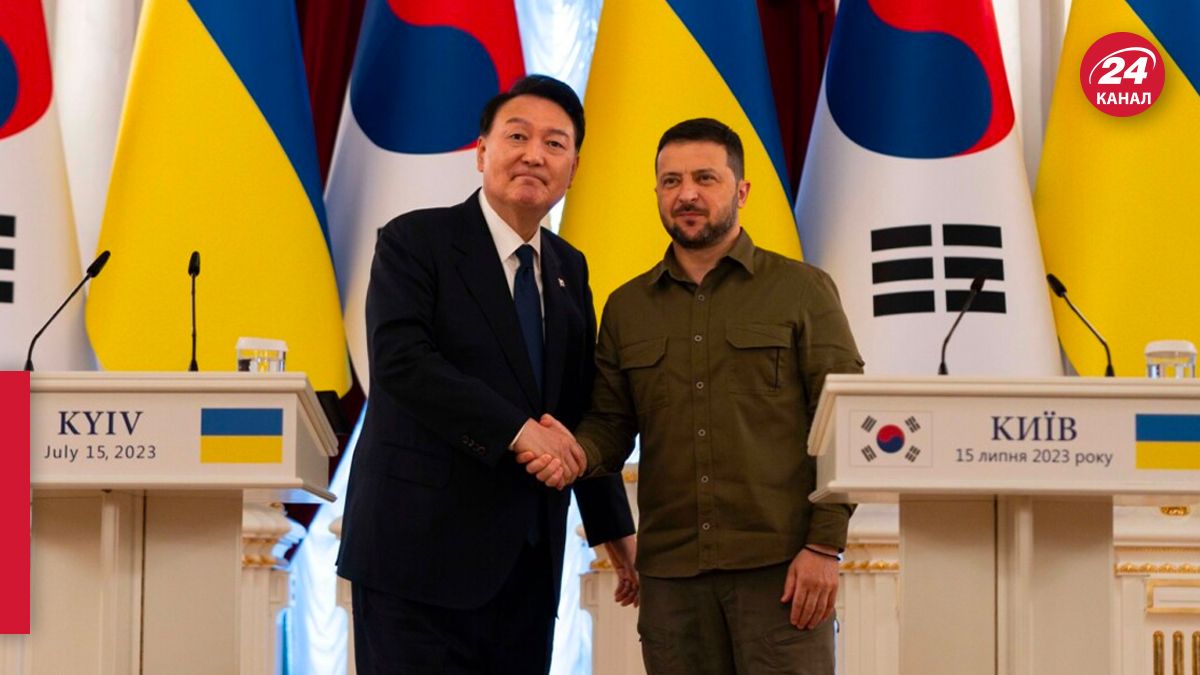 Президент Кореї Юн Сук Йоль та Зеленський в Києві Президент Кореї Юн Сук Йоль та Зеленський в Києві