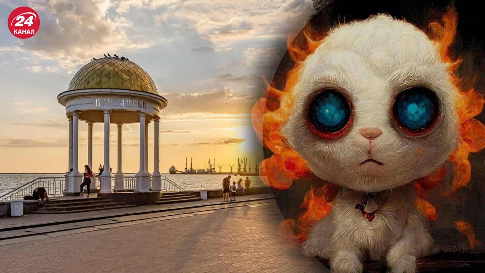 В Бердянске раздался мощный взрыв В Бердянске раздался мощный взрыв