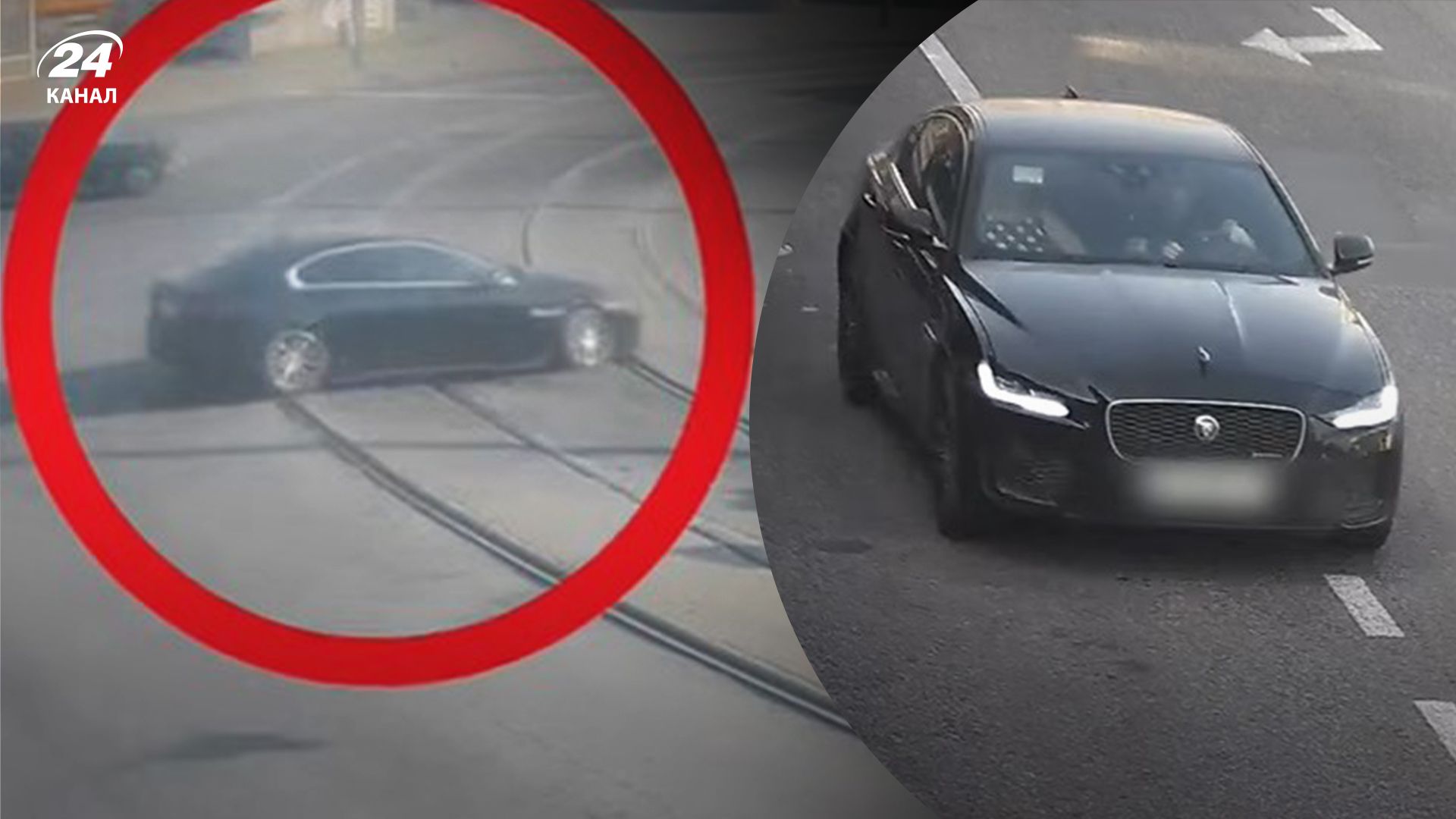 Видео нарушения автомобиля Jaguar в Днепре