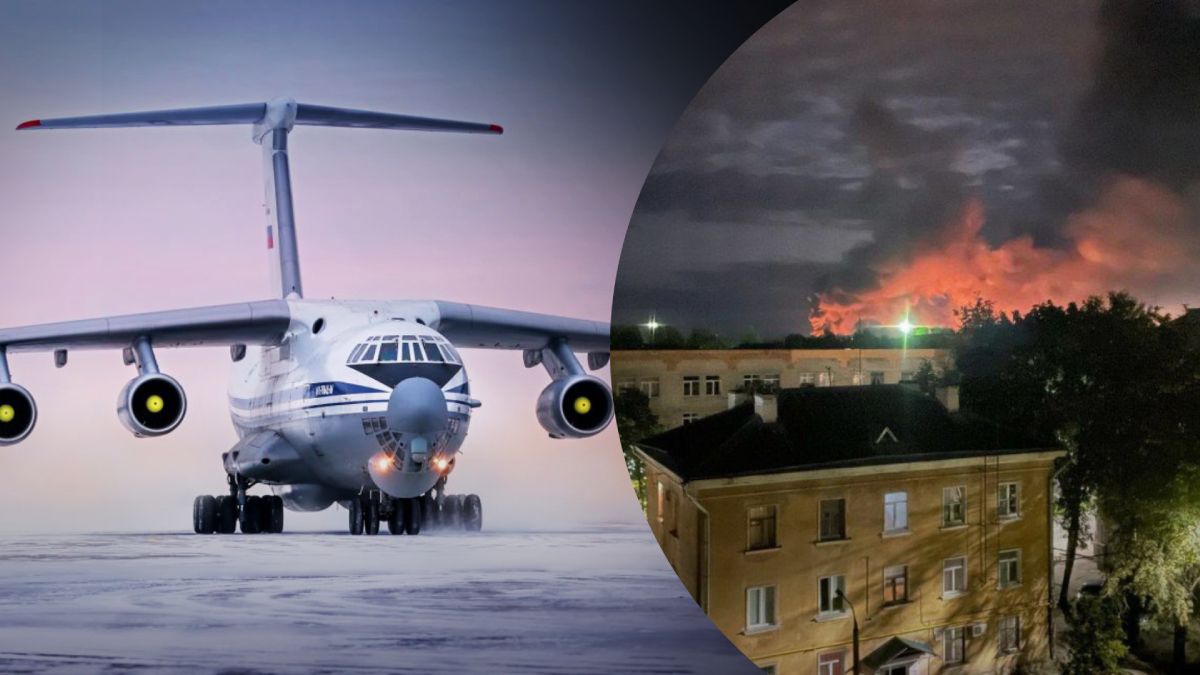 В Пскове горели военные самолеты