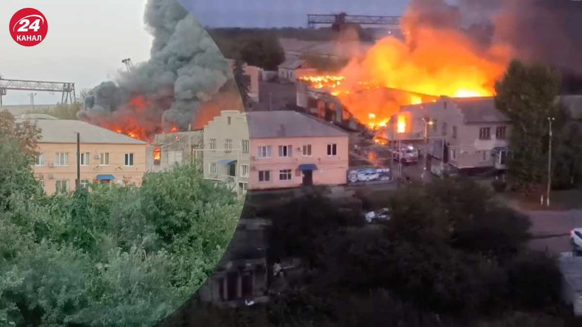 Пожар в Перевальске в Луганской области 2 сентября - что известно, видео  масштабного огня - 24 Канал