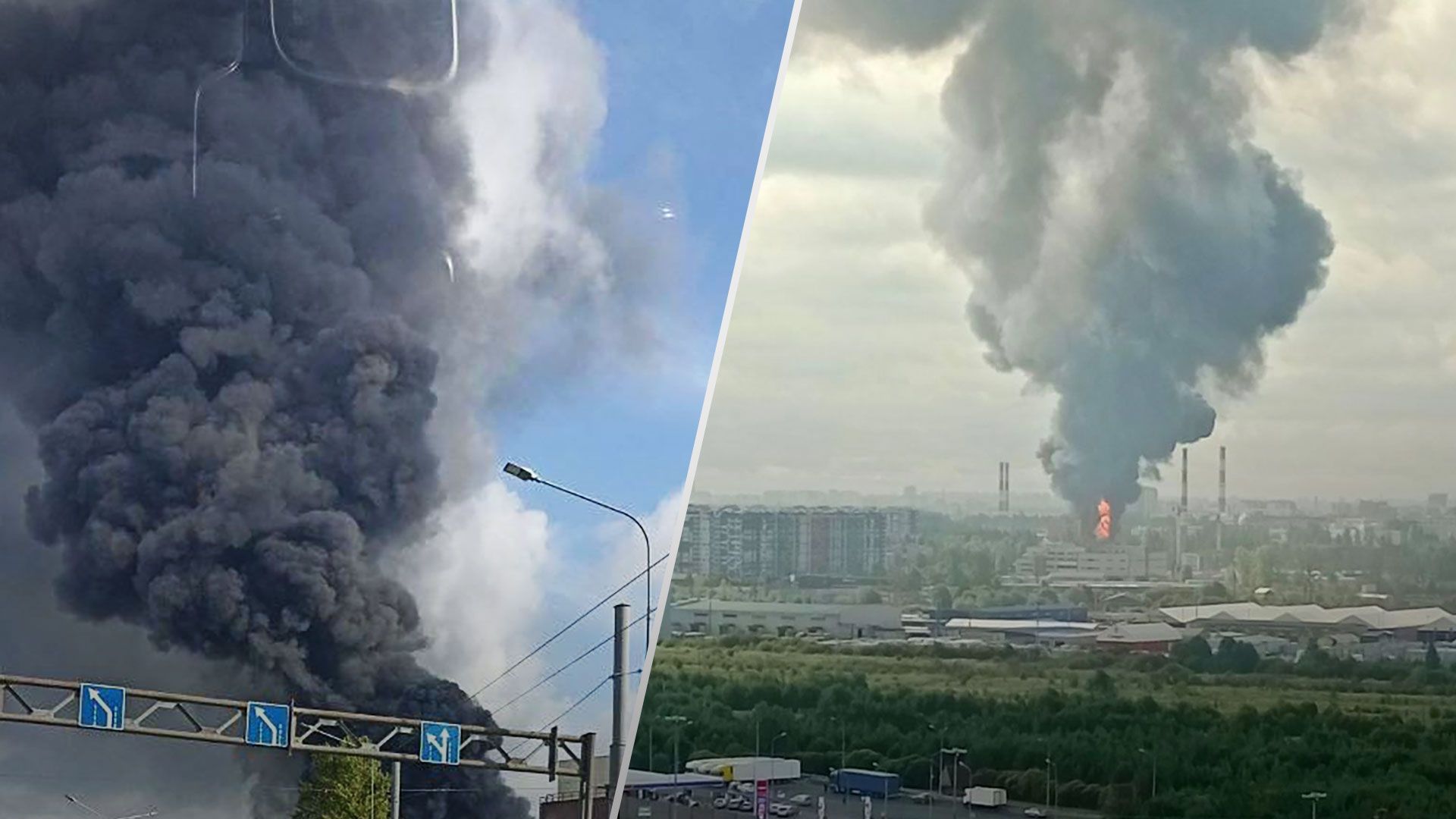 Взрывы в России - в Санкт-Петербурге горит нефтебаза - 24 Канал
