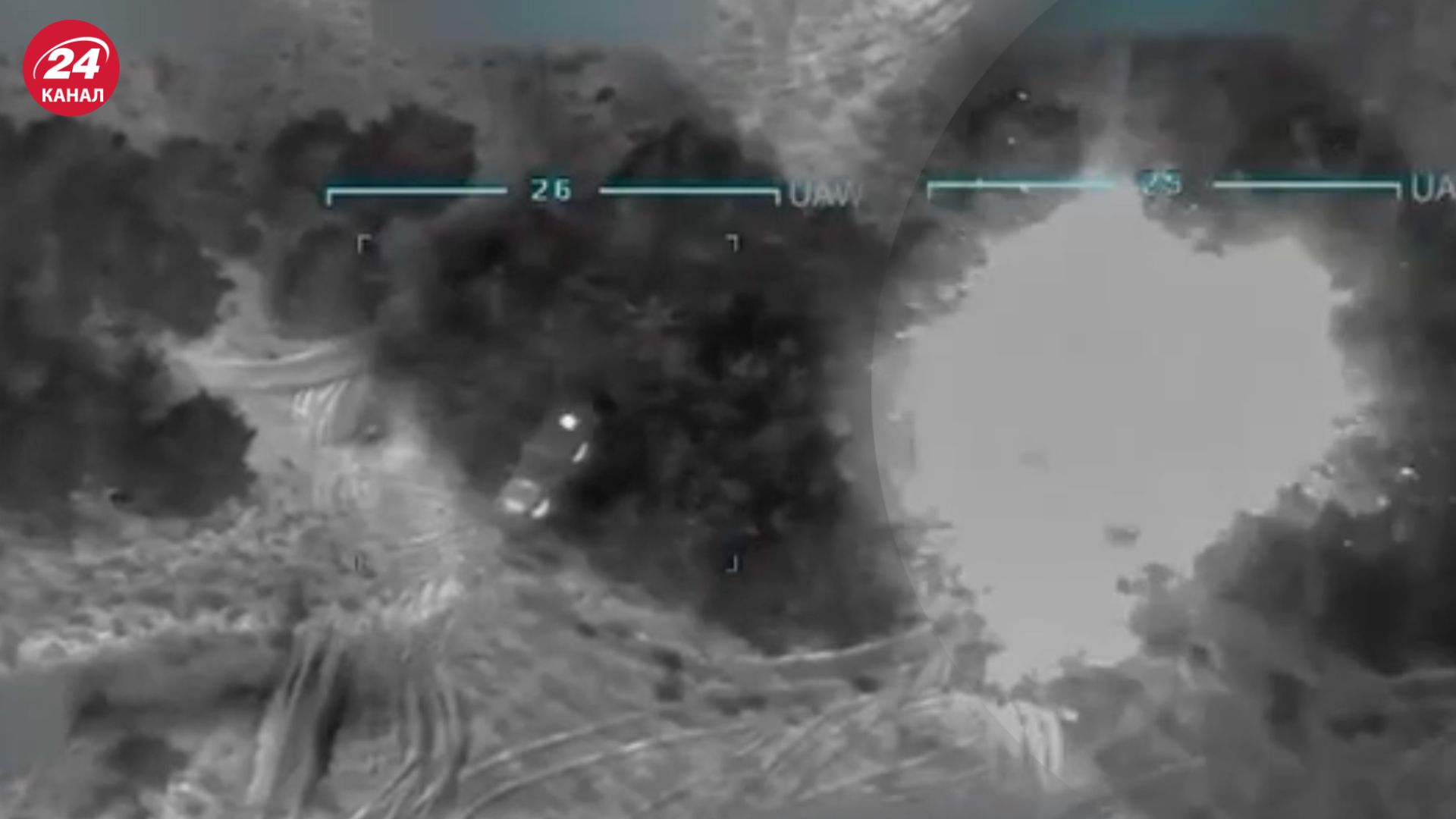 Bayraktar TB2 уничтожает технику врага Bayraktar TB2 уничтожает технику врага