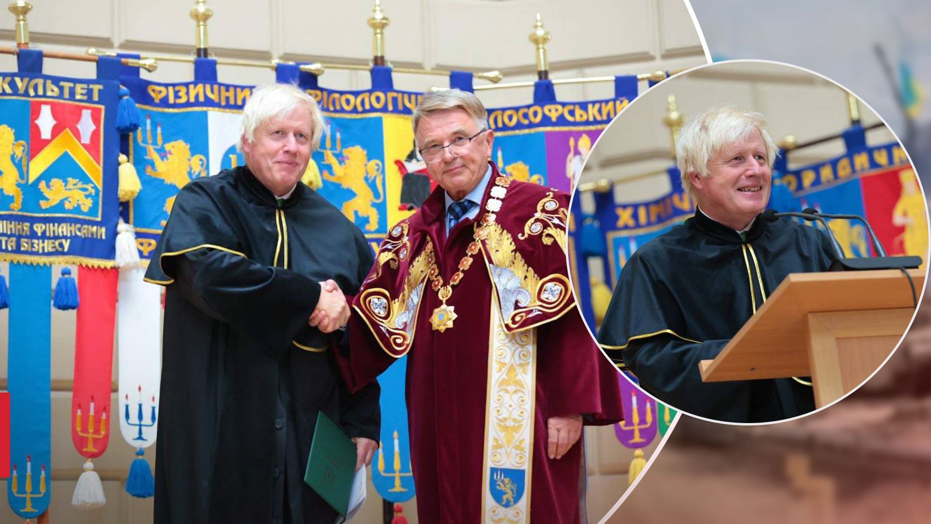 Борис Джонсон во Львове получил звание доктора ЛНУ Борис Джонсон во Львове получил звание доктора ЛНУ