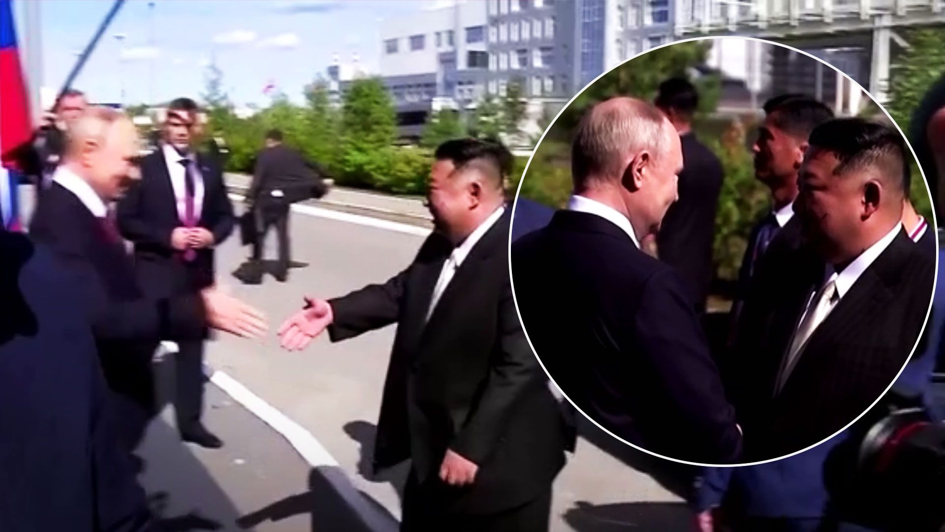 Путін зустрівся з Кім Чен Ином на космодромі - 24 Канал Путін зустрівся з Кім Чен Ином на космодромі - 24 Канал