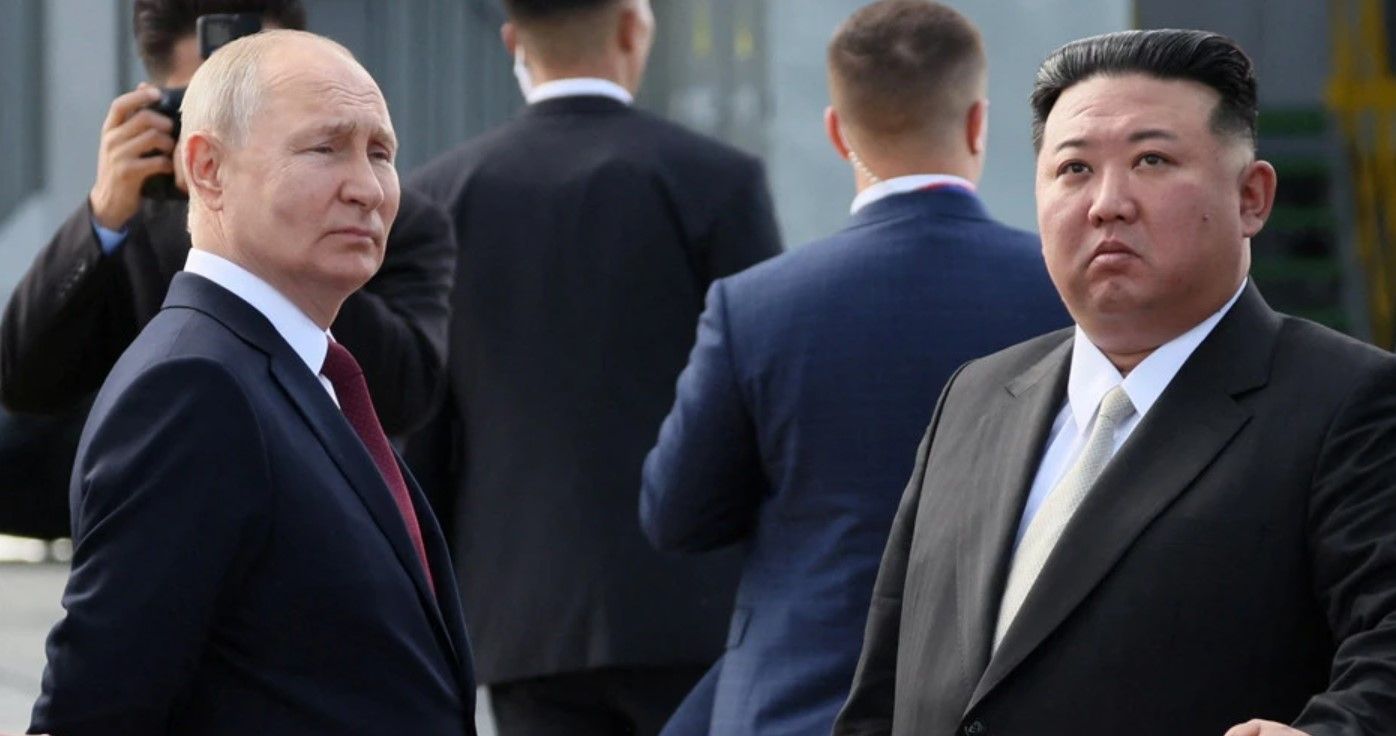 Ким Чен Ын встретился с Путиным Ким Чен Ын встретился с Путиным