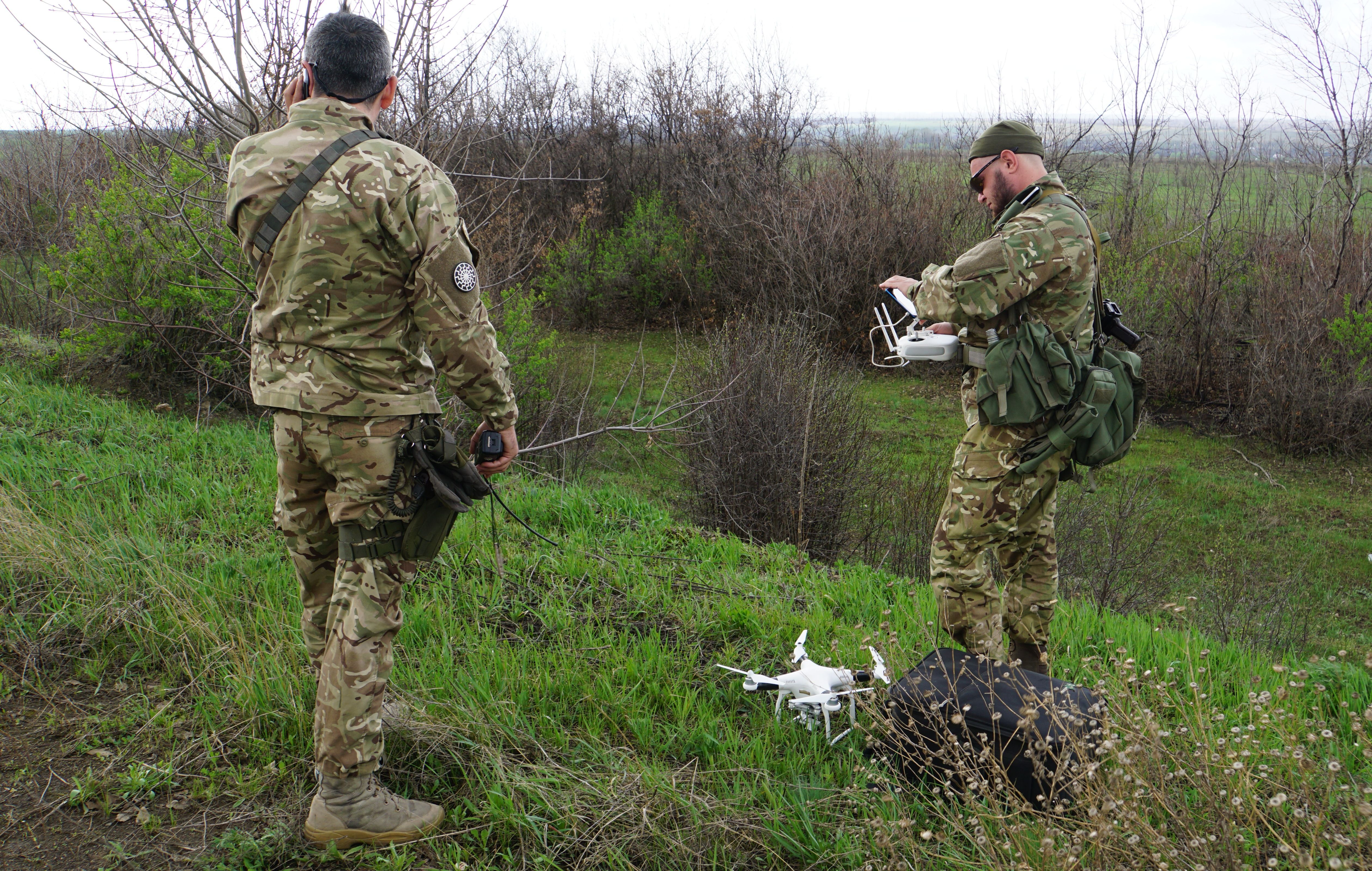 Военные работают с БПЛА