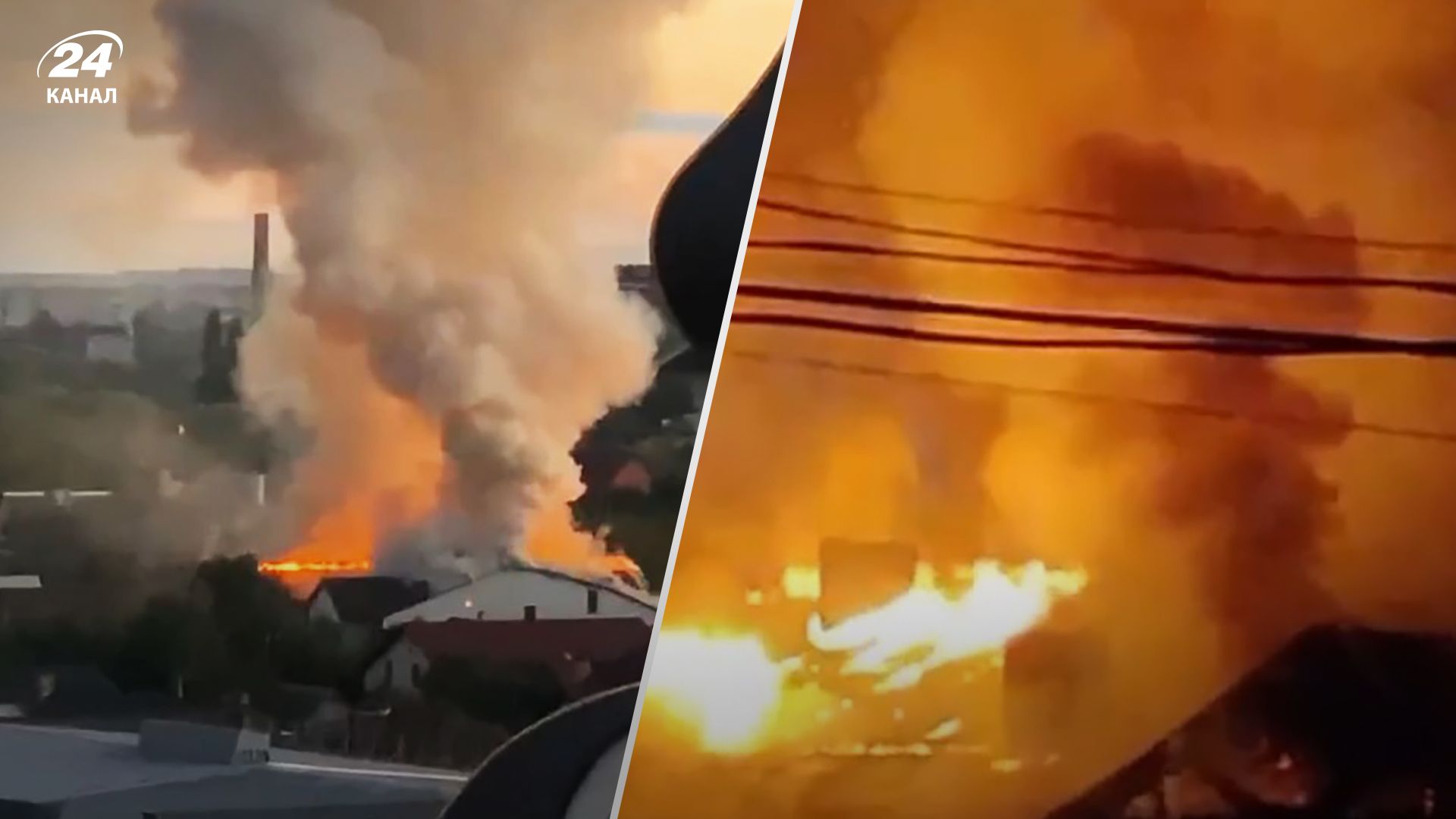 Пожар в Ровно 15 сентября 2023 - что горело - жуткие видео