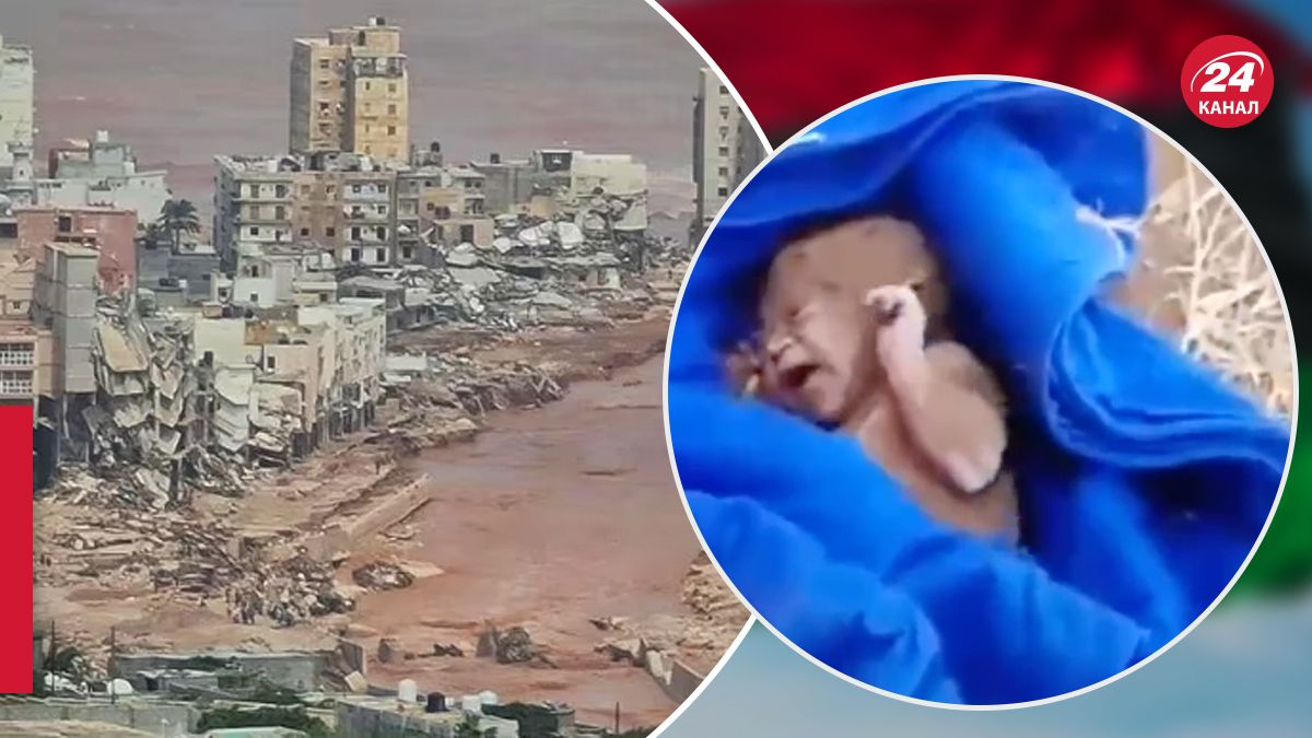 От тайфуна в Ливии пострадал младенец - 24 Канал