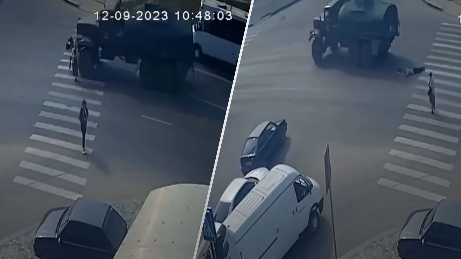 В Луганске военный бензовоз переехал женщину на переходе - 24 Канал В Луганске военный бензовоз переехал женщину на переходе - 24 Канал