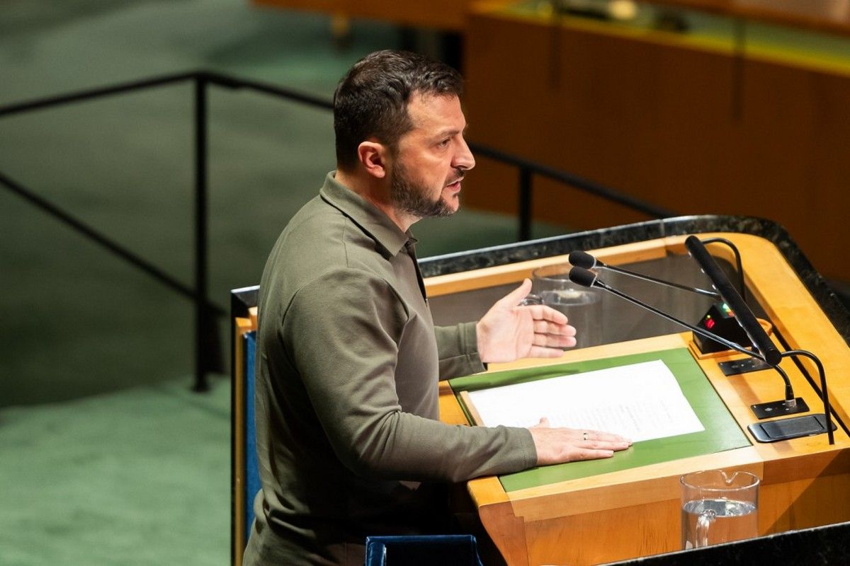Владимир Зеленский выступил на заседании Генассамблеи ООН