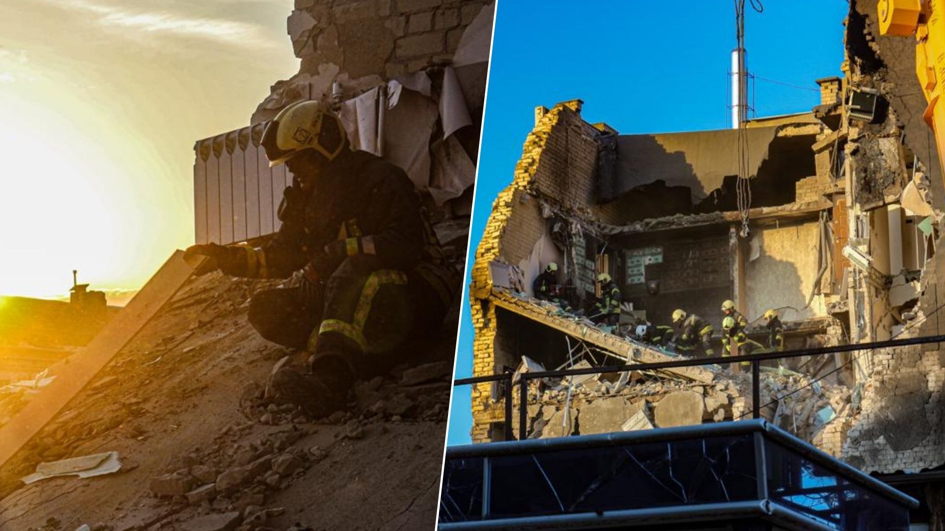 У Черкасах всю ніч розбирали завали після ракетного удару У Черкасах всю ніч розбирали завали після ракетного удару