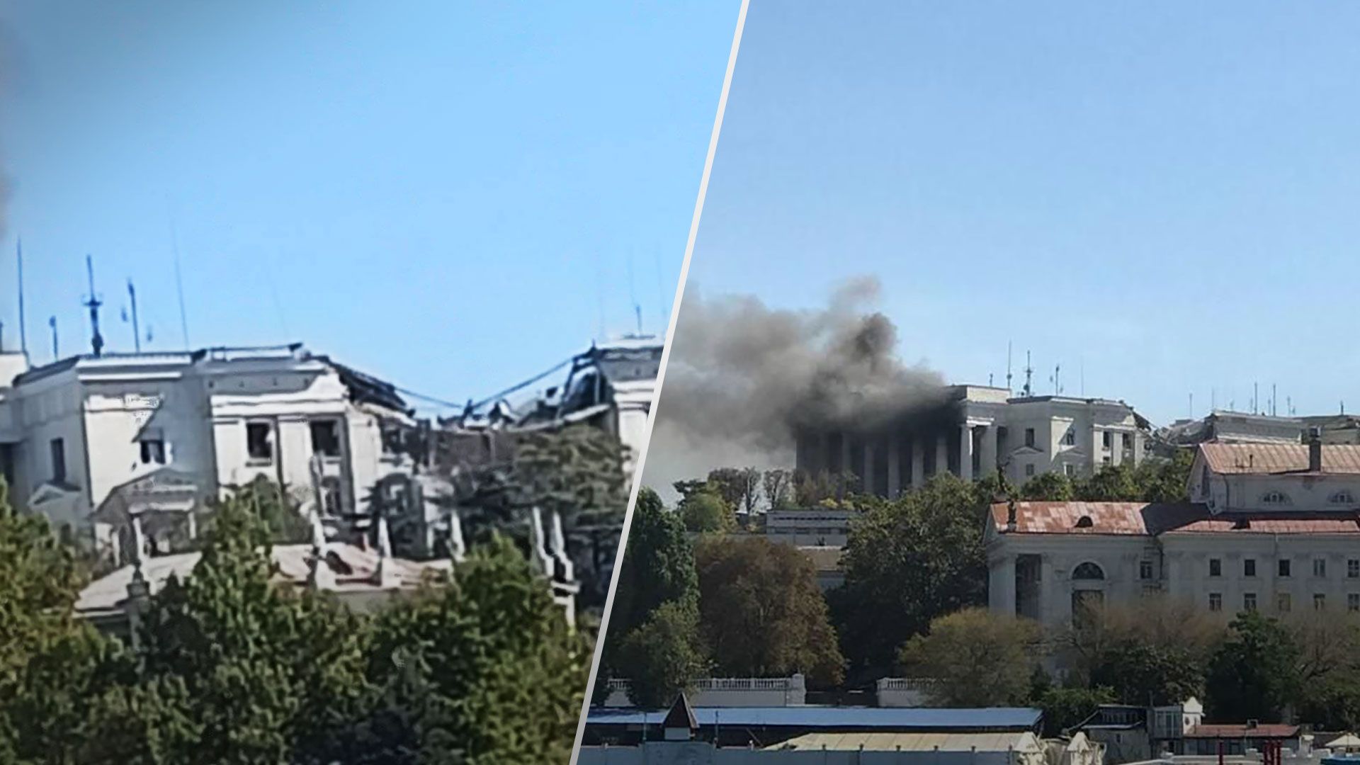 Удар по штабу Черноморского флота - видео ракетного удара по штабу ЧФ РФ - 24 Канал Удар по штабу Черноморского флота - видео ракетного удара по штабу ЧФ РФ - 24 Канал