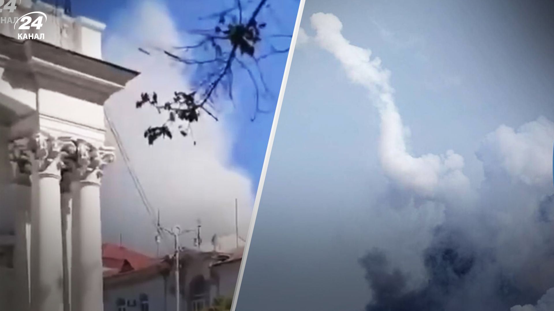 Приліт по штабу Чорноморського флоту Росії 22 вересня 2023 - де він розташований у Севастополі Приліт по штабу Чорноморського флоту Росії 22 вересня 2023 - де він розташований у Севастополі