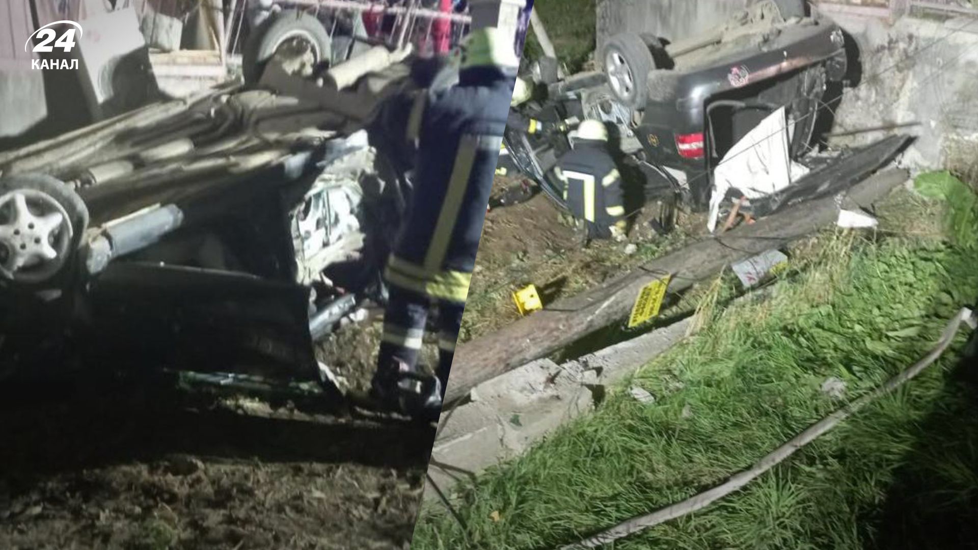 У Самбірському районі перекинулася автівка - 24 Канал У Самбірському районі перекинулася автівка - 24 Канал