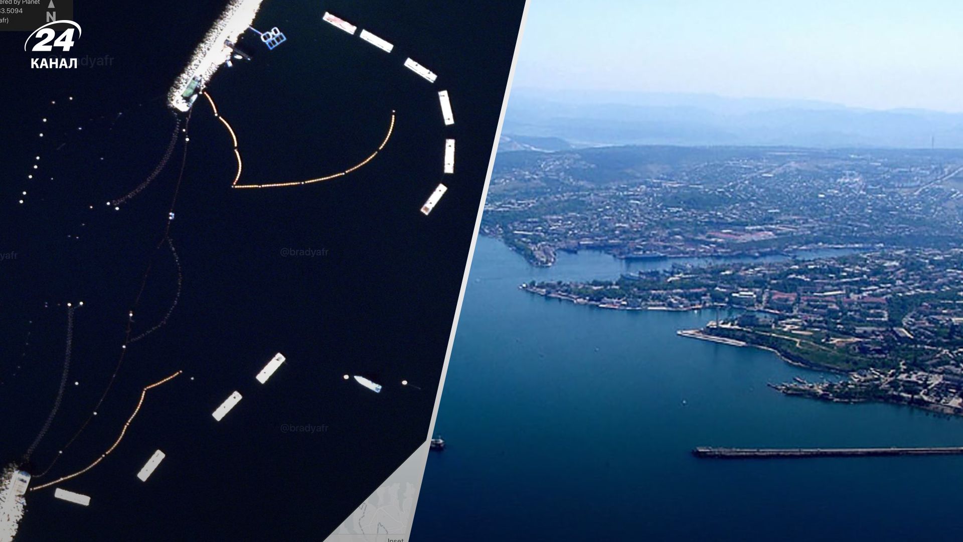 Севастопольскую бухту оккупанты пытаются защитить очень странным способом - забавные данные Севастопольскую бухту оккупанты пытаются защитить очень странным способом - забавные данные