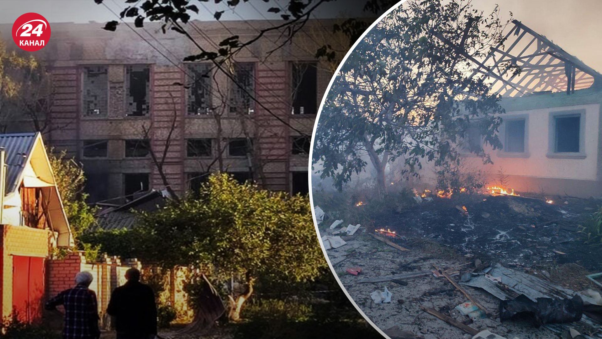 Россияне обстреливают Херсонщину Россияне обстреливают Херсонщину