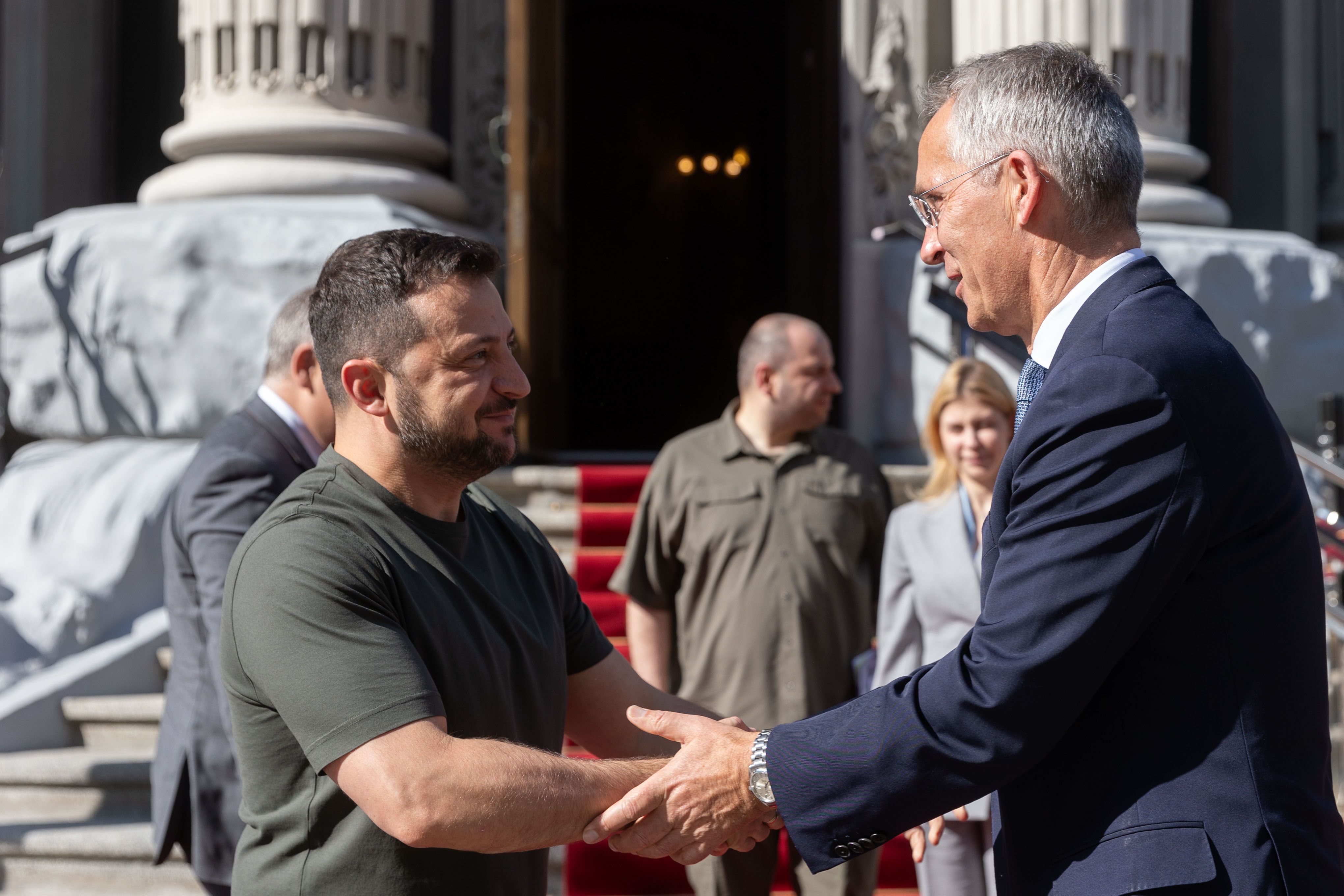 Столтенберг та Зеленський провели пресконференцію у Києві Столтенберг та Зеленський провели пресконференцію у Києві