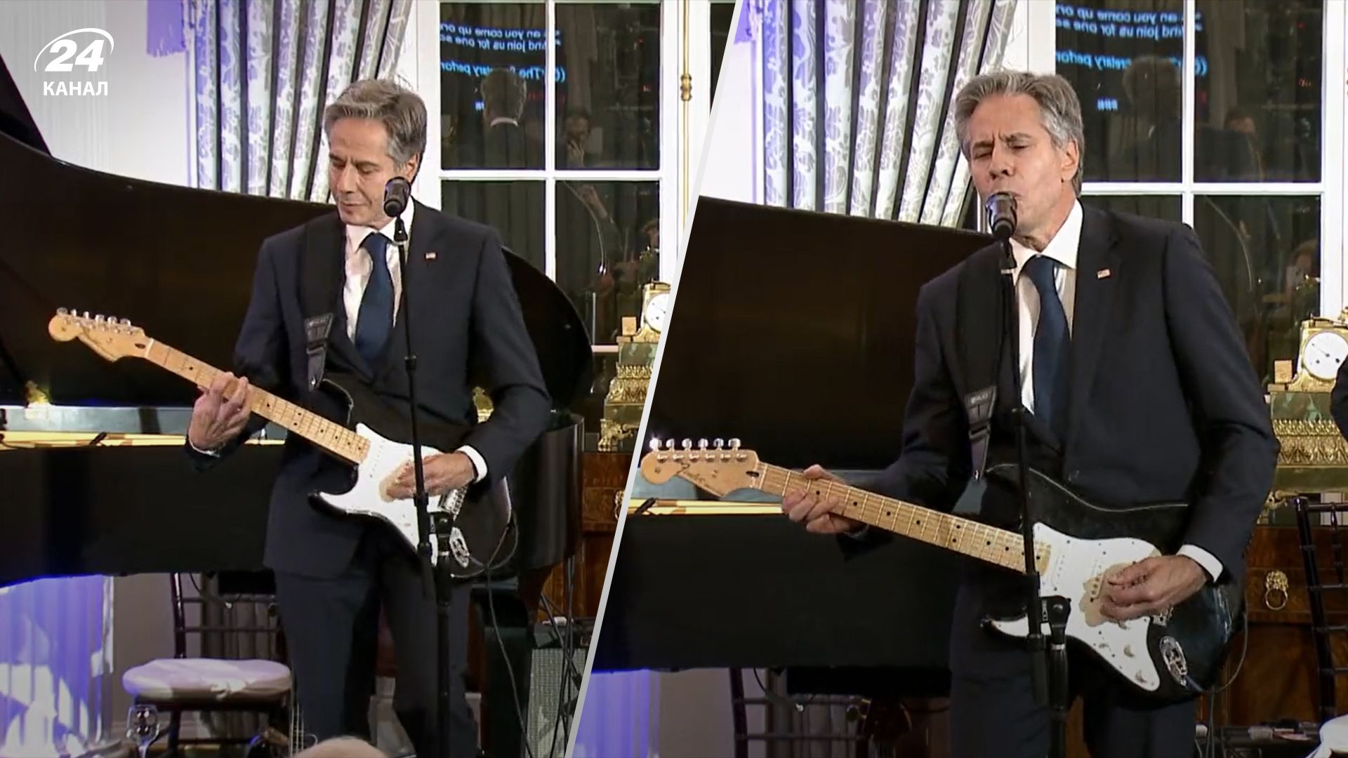 Блінкен зіграв на гітарі та виконав композицію Блінкен зіграв на гітарі та виконав композицію