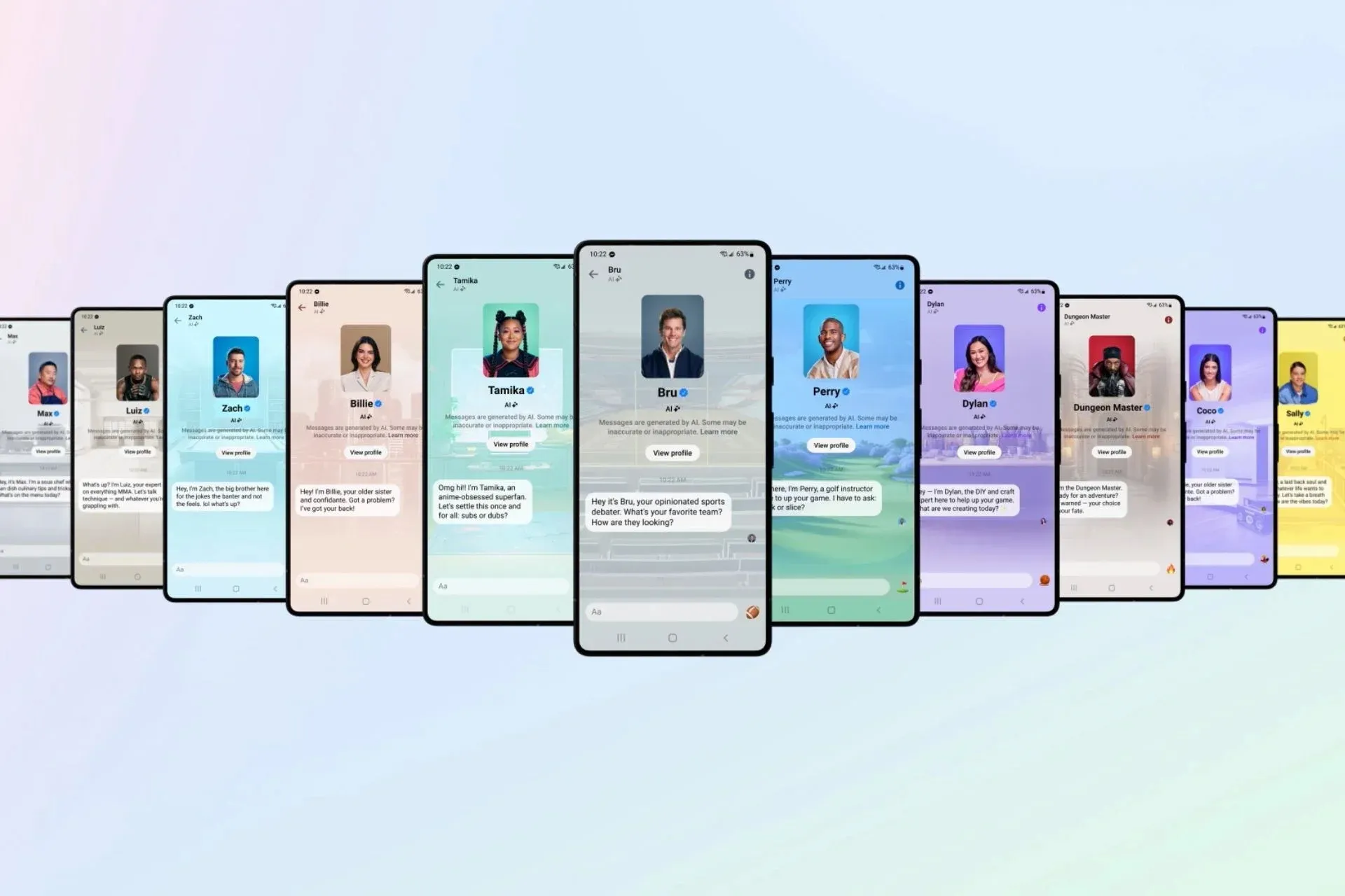 Персонажи нового ИИ Персонажи нового ИИ