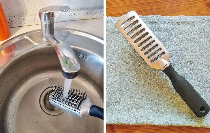 Простые способы мытья щетки