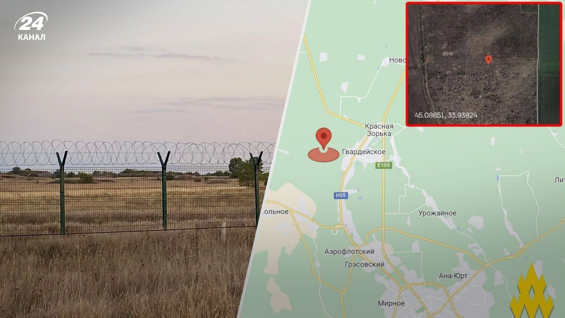 Координати ППО ворога біля Гвардійське Координати ППО ворога біля Гвардійське