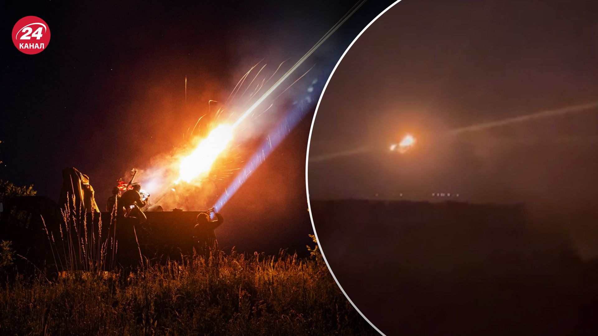 Як ППО нищила ворожі БпЛА під час нічної атаки Як ППО нищила ворожі БпЛА під час нічної атаки